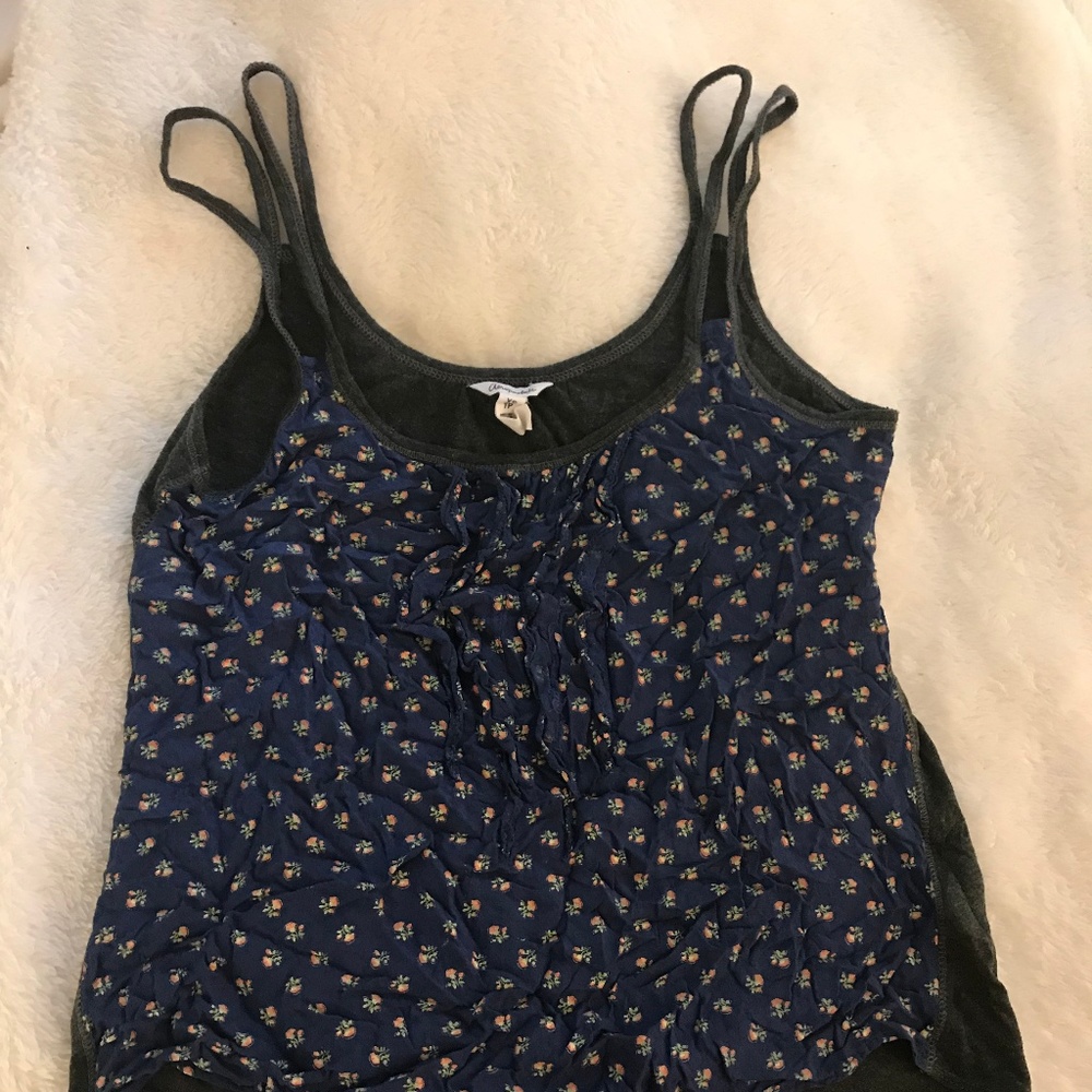 Strappy Floral Tank Top